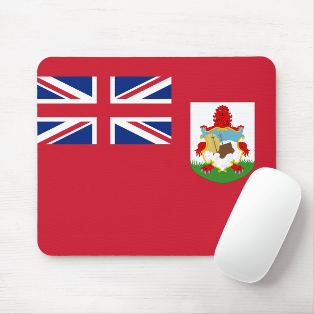 Bermuda flagga Mousepad Musmatta (Med mus)