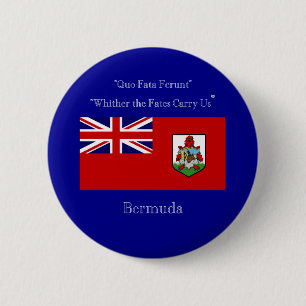 Bermuda flagga och Motto Knapp
