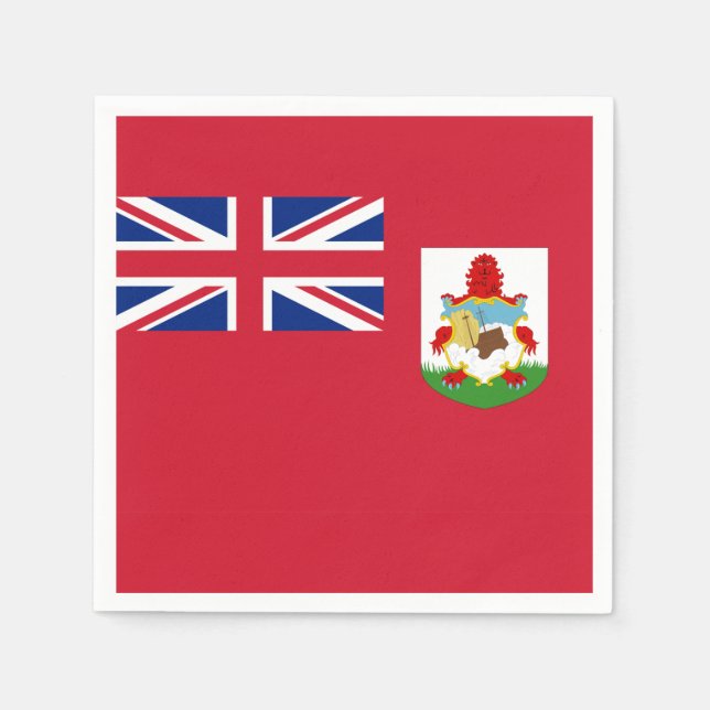 Bermuda flagga Pappersservett (Framsidan)