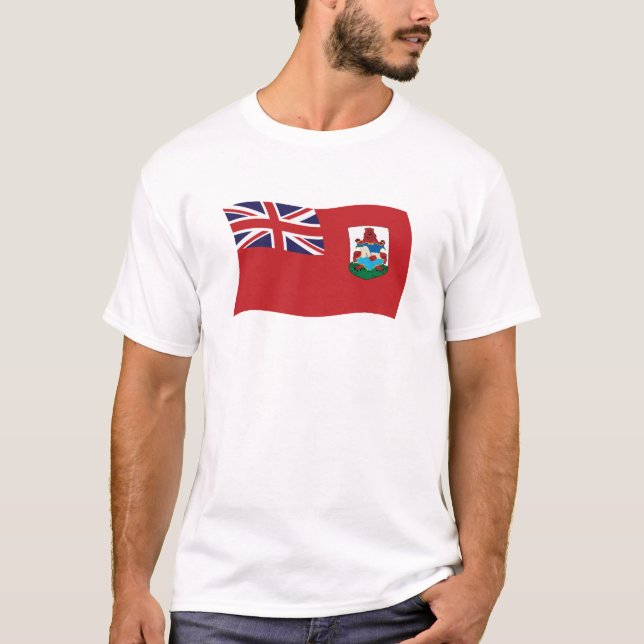 Bermuda Flagga Shirt T (Framsida)
