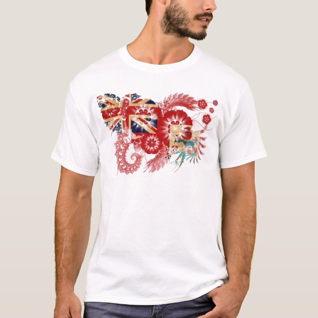 Bermuda flagga t-shirt (Framsida)