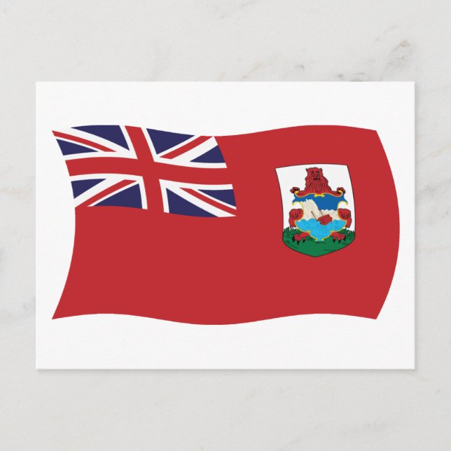 Bermuda Flagga vykort (Framsida)