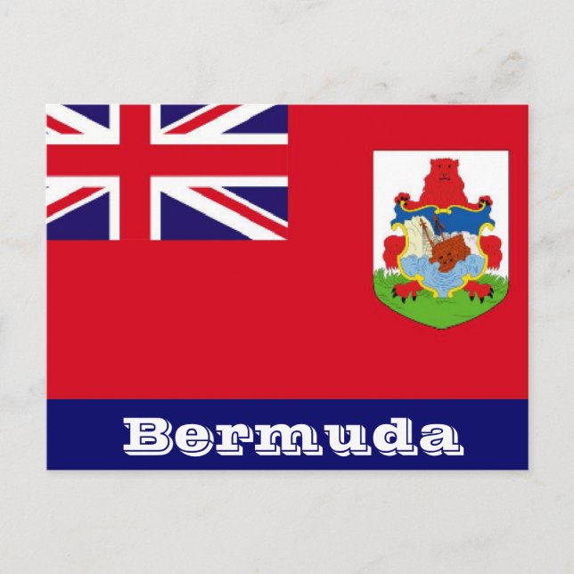 Bermuda flagga vykort (Framsida)