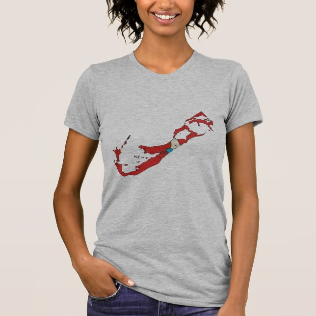 Bermuda flaggakarta tee shirt (Framsida)