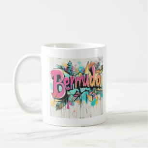 Bermuda Graffiti Vibes: Island Street Art Kaffemugg
