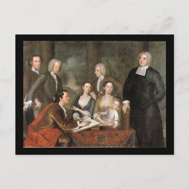 Bermuda-gruppen, av John Smibert Vykort (Framsida)