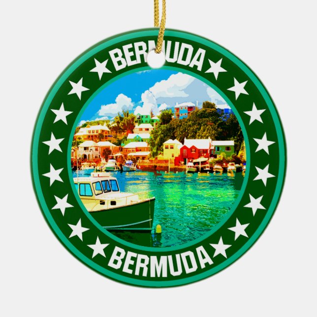 Bermuda Julgransprydnad Keramik (Framsidan)