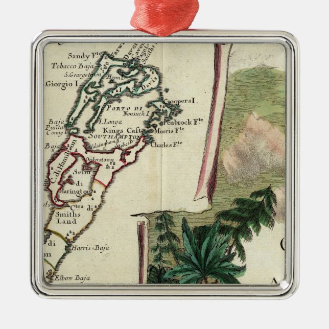 Bermuda Julgransprydnad Metall (Framsidan)