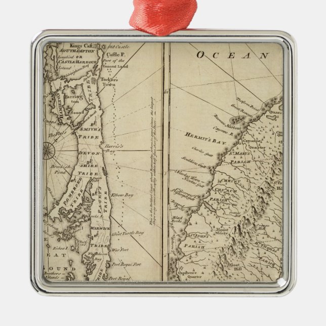 Bermuda Julgransprydnad Metall (Framsidan)