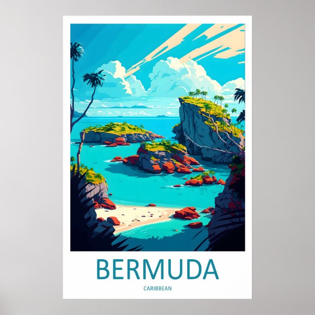 Bermuda Karibien Resa Poster 1 (Framsidan)