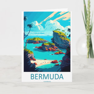 Bermuda Karibien Resa Poster 1 Kort
