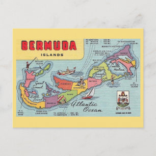 Bermuda Karta Vykort