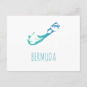 Bermuda Karta Vykort