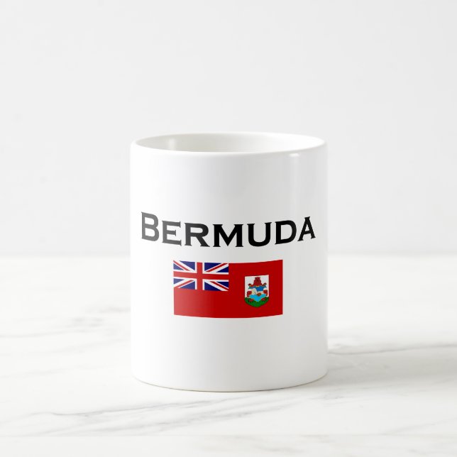 Bermuda Land Flagga Light-Färg Kaffemugg (Center)
