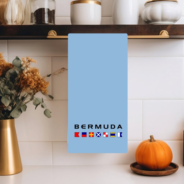 Bermuda Maritime Nautical Signal Flaggor Light-Fär Kökshandduk (Skapare uppladdad)