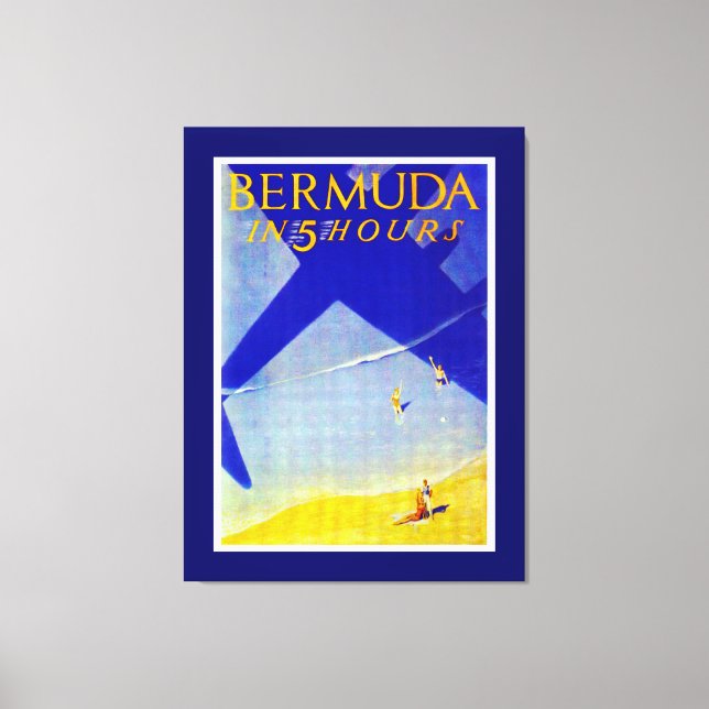 Bermuda på 5 timmar canvastryck (Framsida)