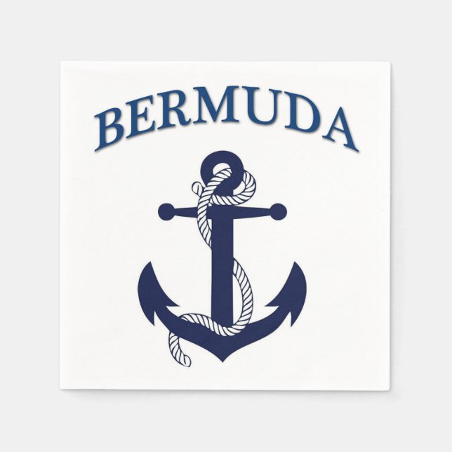 Bermuda Papper Napkins! Pappersservett (Framsidan)