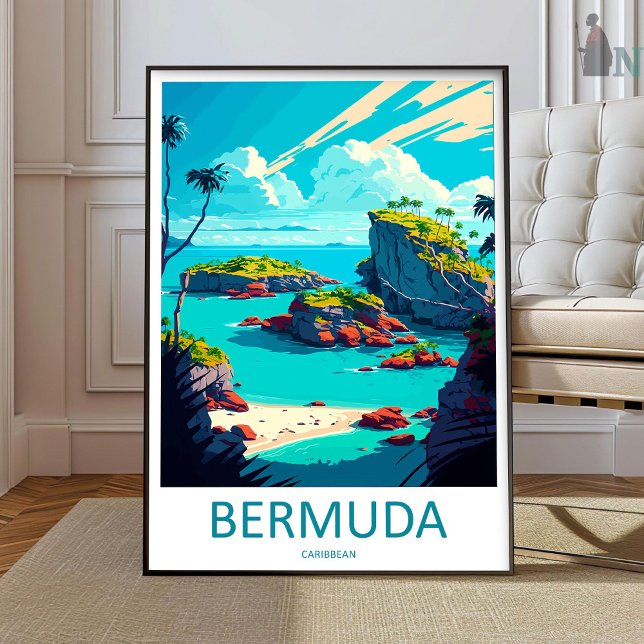 Bermuda Resa Print Väggkonst Bermuda Vägghängande (Skapare uppladdad)