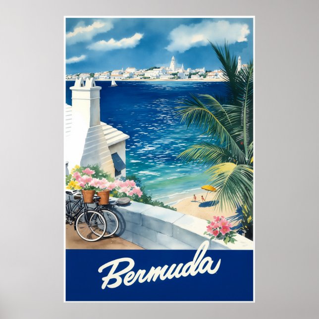 Bermuda resebilaga poster (Framsidan)