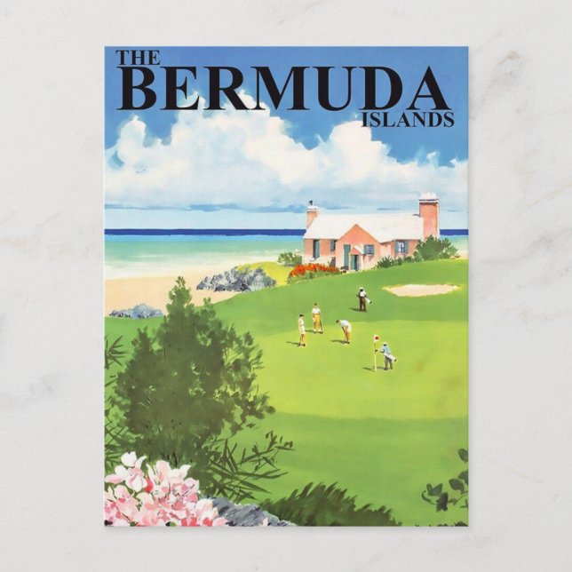Bermuda Reseskort Vykort (Framsida)