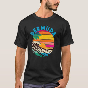 Bermuda Retro 1980-talet Stil Beach T Shirt