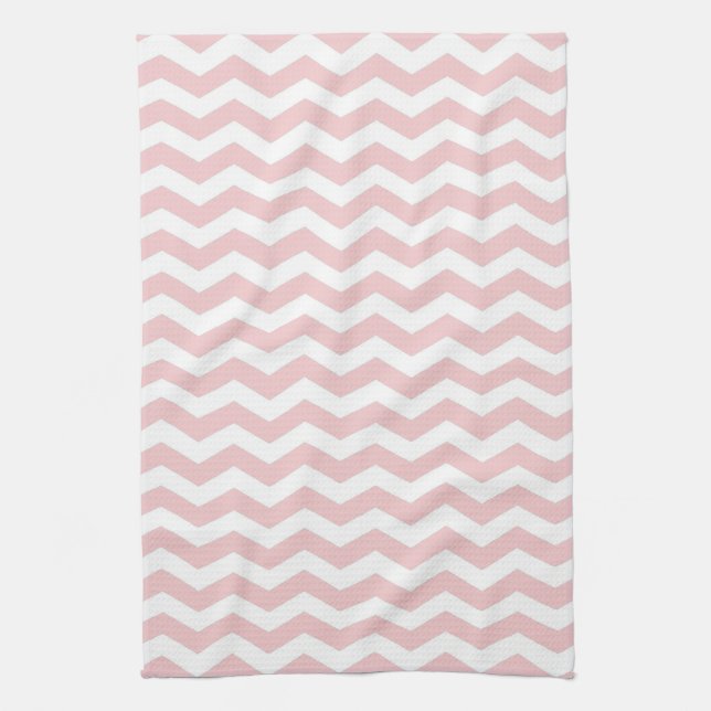 Bermuda Rosa Wave Chevron Kökshandduk (Vertikal)
