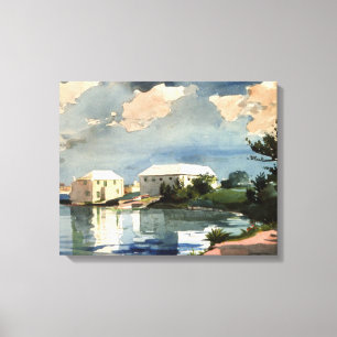 Bermuda, Salt Kettle, bra art Canvastryck