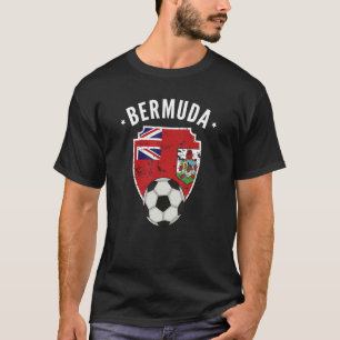 Bermuda Soccer Bermuda Flagga Football Bermudian P T Shirt