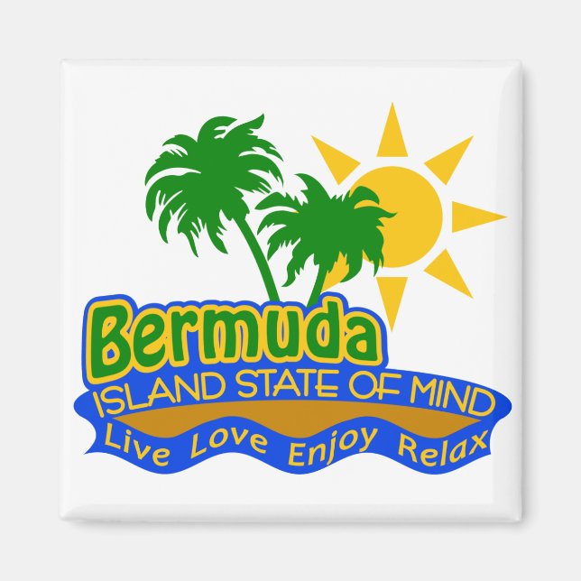 Bermuda State of Mind magnet (Framsidan)