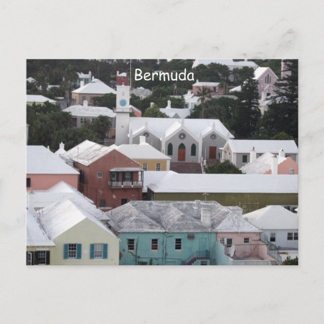 Bermuda Town Vykort (Framsida)