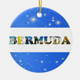 Bermuda Travel Foton Tropical Blue jul Julgransprydnad Keramik