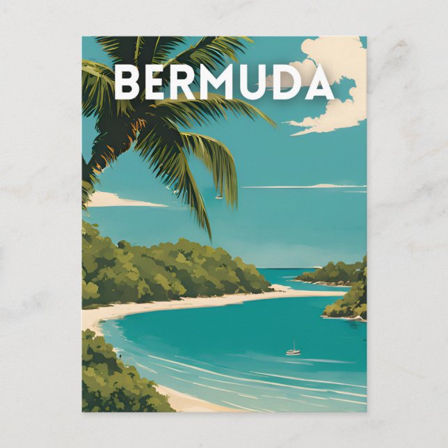 Bermuda Travel Vykort (Framsida)