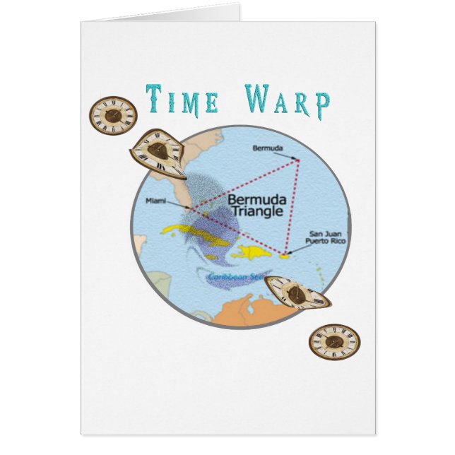 bermuda triangel hälsningskort (Framsidan)