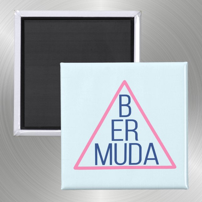 Bermuda-triangel med modern text inuti magnet (Skapare uppladdad)