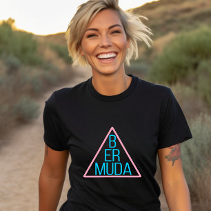 Bermuda-triangel med modern text inuti Mörken T Shirt