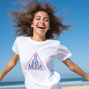Bermuda-triangel med modern text inuti t shirt