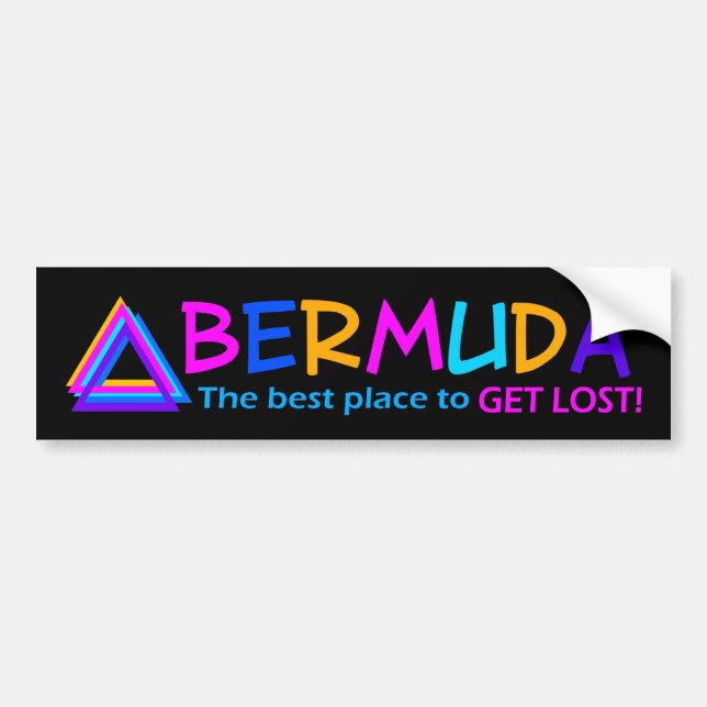 BERMUDA TRIANGELbildekal Bildekal (Framsidan)