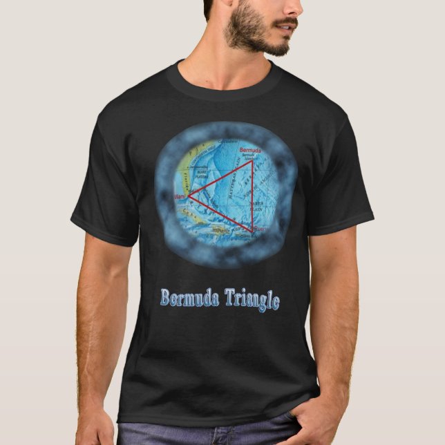 bermuda triangelt-skjorta tee (Framsida)