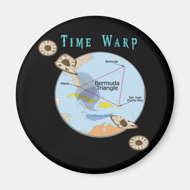 Bermuda triangelvarnar magnet (Framsidan)