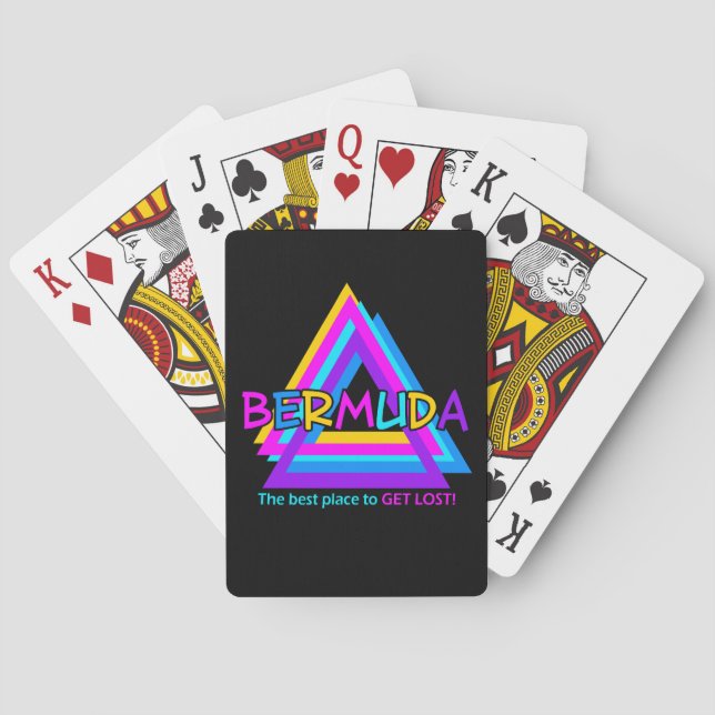 Bermuda Triangle anpassningsbar play Card Spelkort (Baksidan)