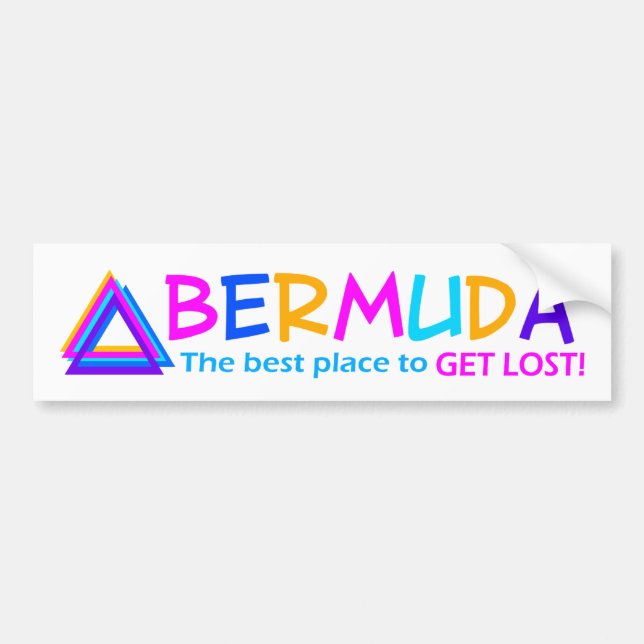 BERMUDA TRIANGLE bildekal (Framsidan)