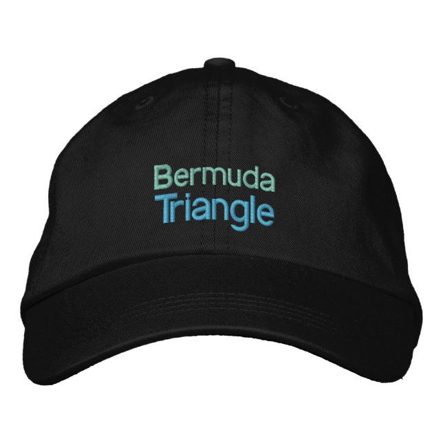 BERMUDA TRIANGLE cap Broderad Keps (Framsida)