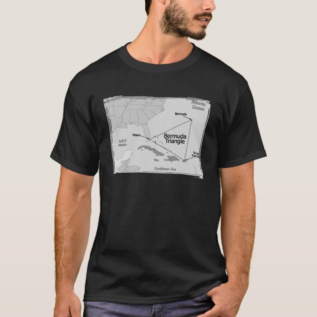 Bermuda Triangle Location Ocean Bermuda Triangle T Shirt (Framsida)