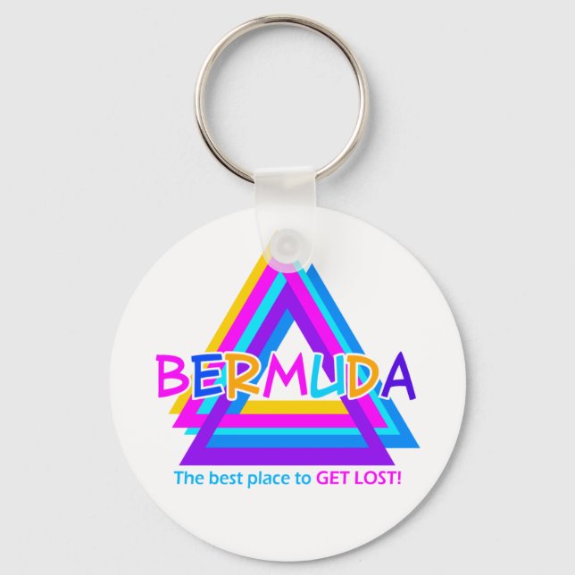 BermUDA TRIANGLE-nyckelkedja Nyckelring (Framsida)