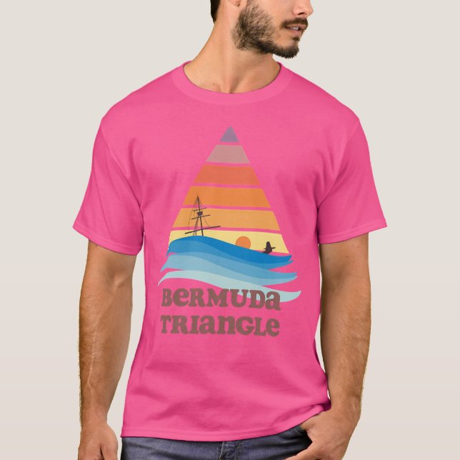 Bermuda Triangle Tourist T Shirt (Framsida)