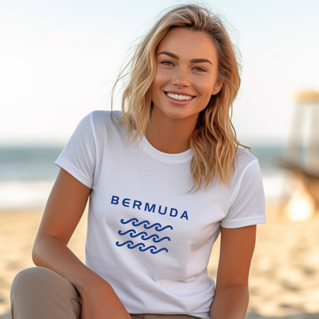 Bermuda Triple Ocean Vågar Light-Färg T Shirt (Skapare uppladdad)
