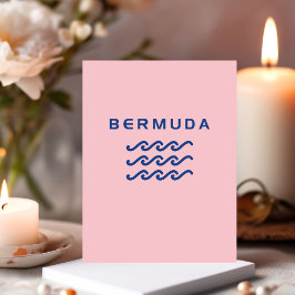 Bermuda Triple Ocean Vågar Light-Färg Vykort