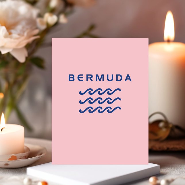 Bermuda Triple Ocean Vågar Light-Färg Vykort (Skapare uppladdad)