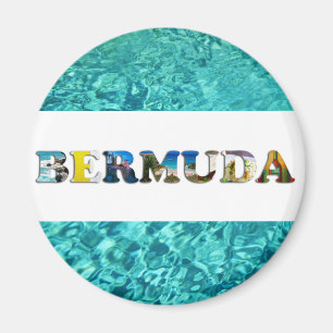Bermuda Tropical Beach Blue Ocean Travel Foton Magnet