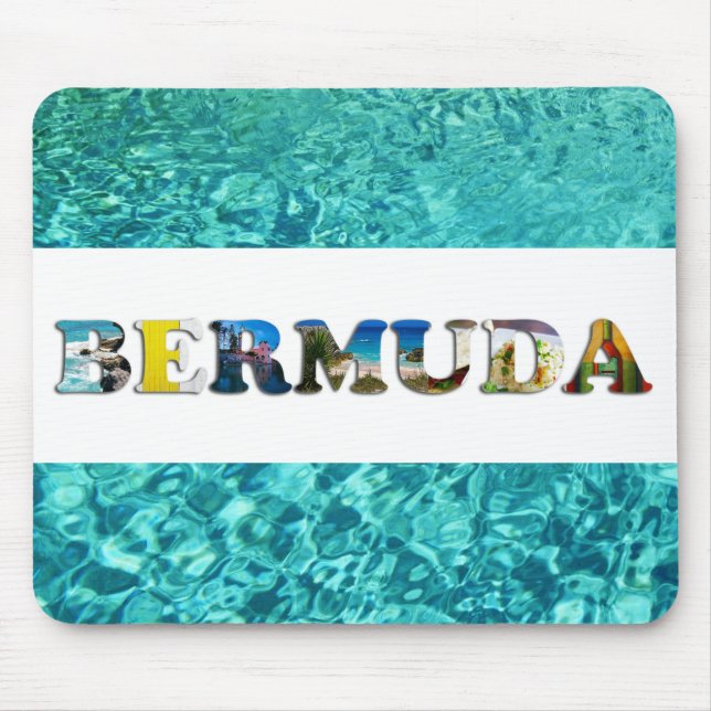 Bermuda Tropical Beach Blue Ocean Travel Foton Musmatta (Framsidan)